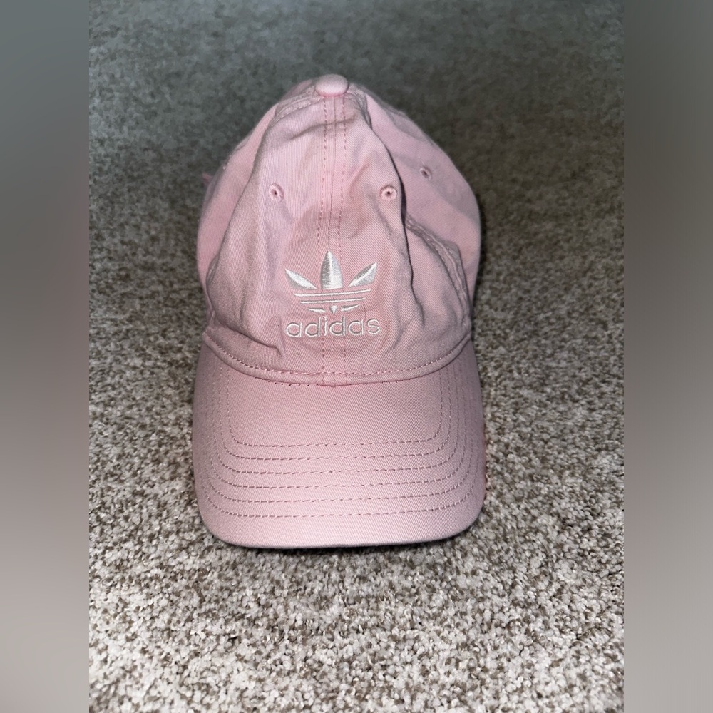 Pink adidas hat